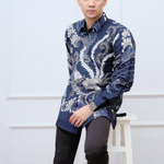 Kemeja batik lengan panjang puring  darka