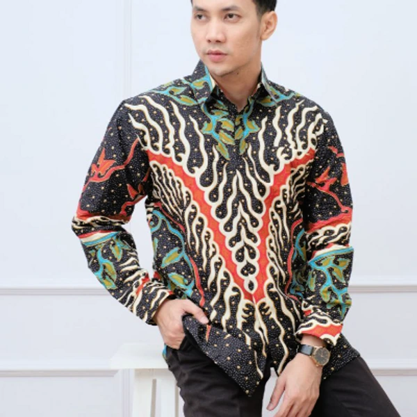 Kemeja batik lengan panjang puring  arka