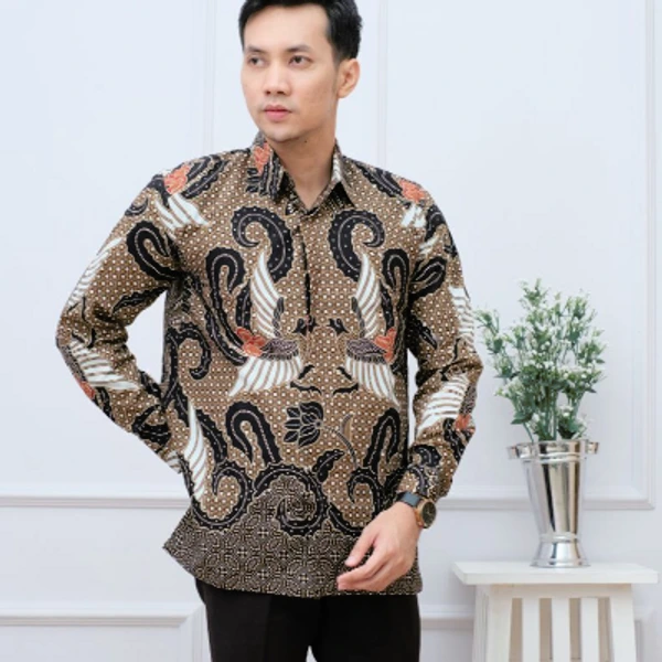 Kemeja batik lengan panjang puring  pradikta