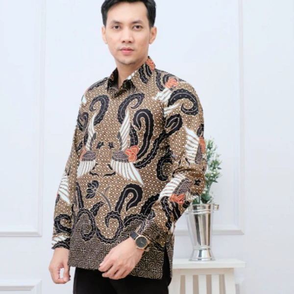 Kemeja batik lengan panjang puring  pradikta