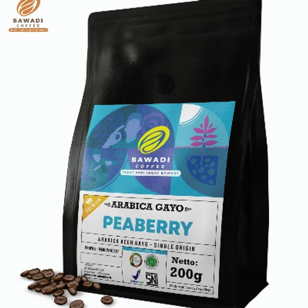 Bawadi Kopi Arabica Peaberry  200g