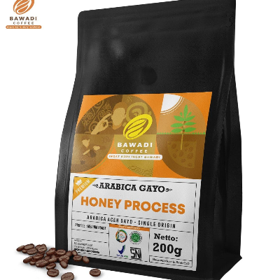 Bawadi Kopi Arabica Honey Process Powder 200g - Biji Kopi