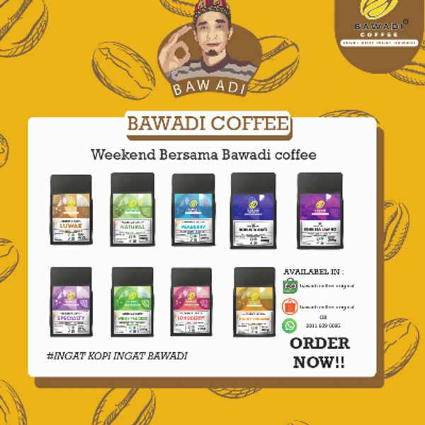 Bawadi Kopi Arabica Honey Process Powder 200g - Biji Kopi