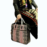 LAP BAG Tenun NTT Mix Kulit Sapi Asli