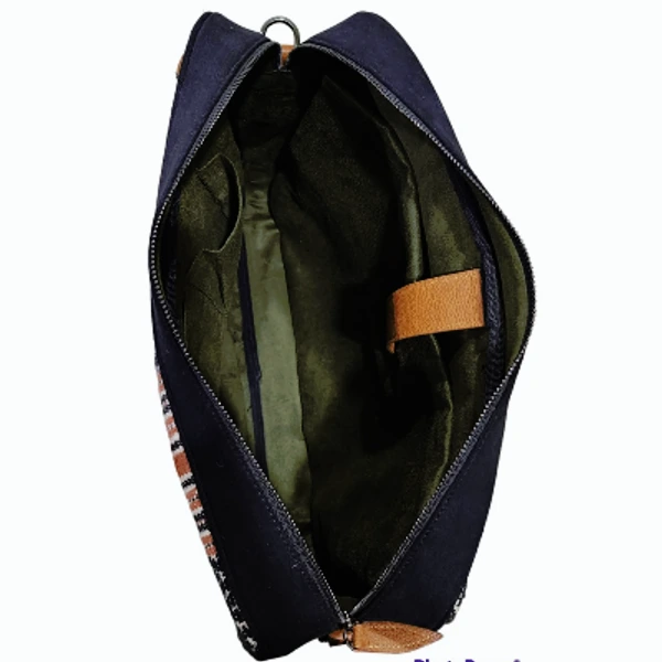 LAP BAG Tenun NTT Mix Kulit Sapi Asli