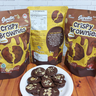 Crispy Brownies Serella Food 100gram