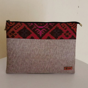 UWAISGEN Tas Laptop Mirah Bag 12 inchi Goni Endek Etnik Bali Handmade