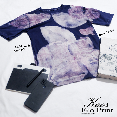 kaos batik ecoprint