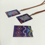 UWAISGEN ID Card Holder Lanyard Endek Etnik Bali 1 ply
