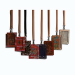 UWAISGEN ID Card Holder Lanyard Endek Etnik Bali 1 ply