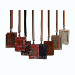 UWAISGEN ID Card Holder Lanyard Endek Etnik Bali 1 ply