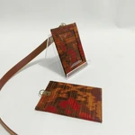 UWAISGEN ID Card Holder Lanyard Endek Etnik Bali 1 ply