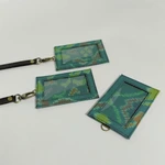 UWAISGEN ID Card Holder Lanyard Endek Etnik Bali 1 ply