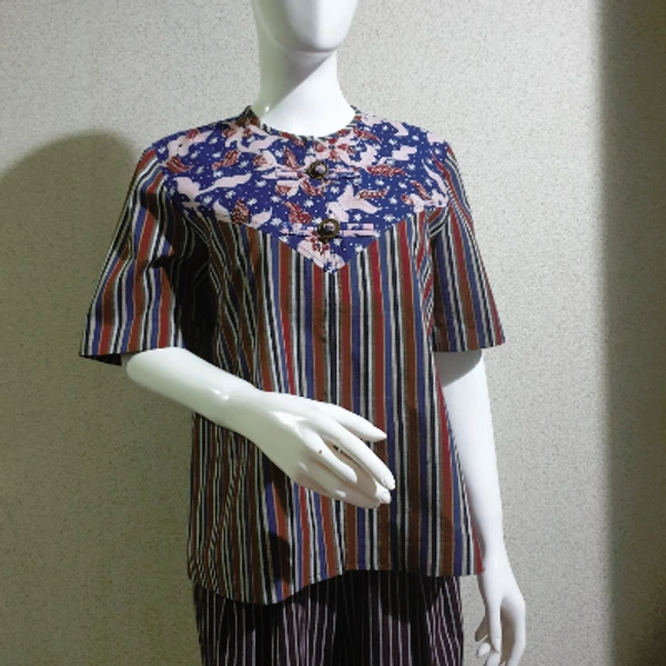 Blouse atasan wanita tangan pendek