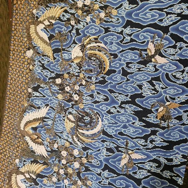 Kain Batik Tulis Mega Mendung Hokokai