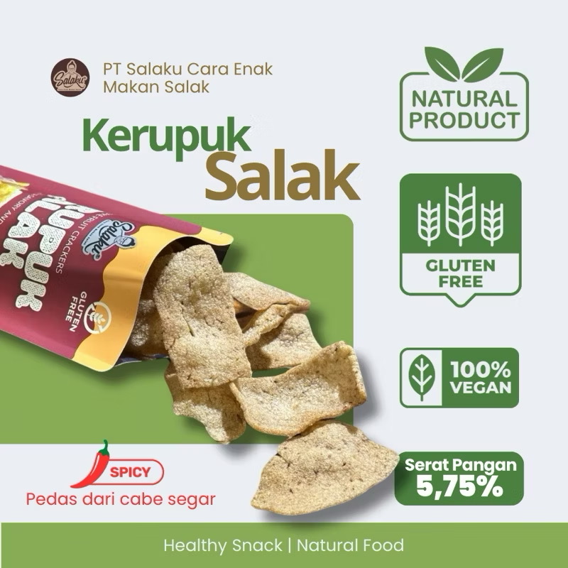Kerupuk Salak Pedas SALAKU®️