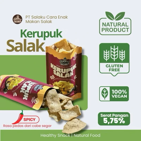 Kerupuk Salak Pedas SALAKU®️