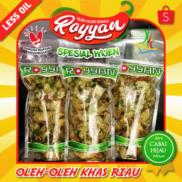 Keripik Cabe Hijau Wijen Khas Riau