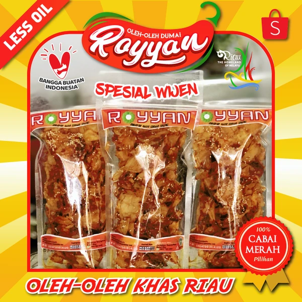 Keripik Cabe Merah Spesial Wijen Khas Riau