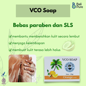 Bali Pure Home Industry VCO Soap Orange 100 gr BPOM