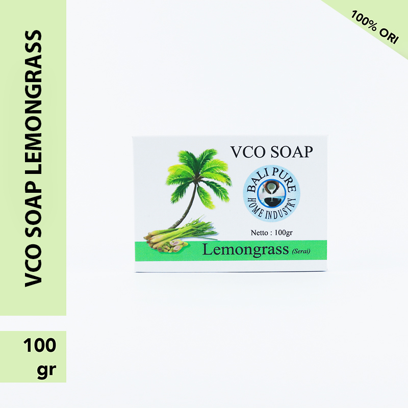 Bali Pure Home Industry VCO Soap Lemongrass 100 gr BPOM