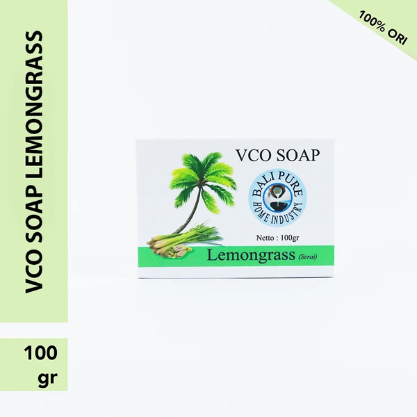 Bali Pure Home Industry VCO Soap Lemongrass 100 gr BPOM