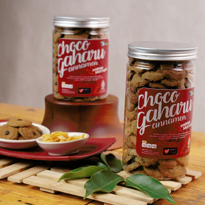 Choco Gaharu Cinnamon Cookies @kemasan Toples