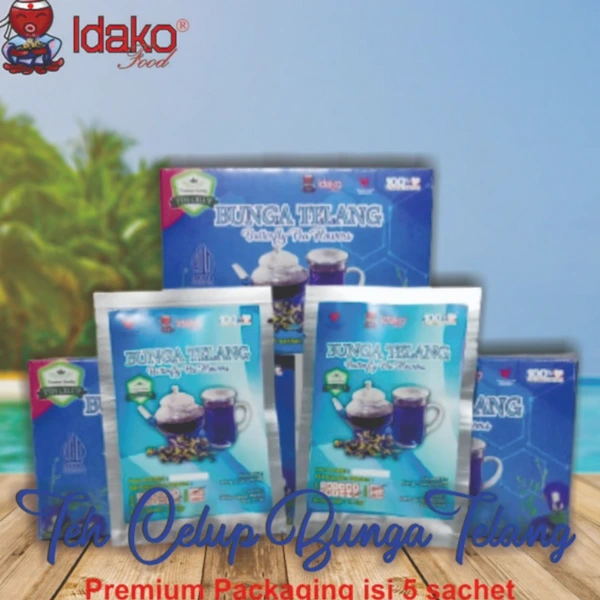 Teh Celup Bunga Telang Kemasan Premium