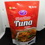 abon ikan tuna rasa pedas manis