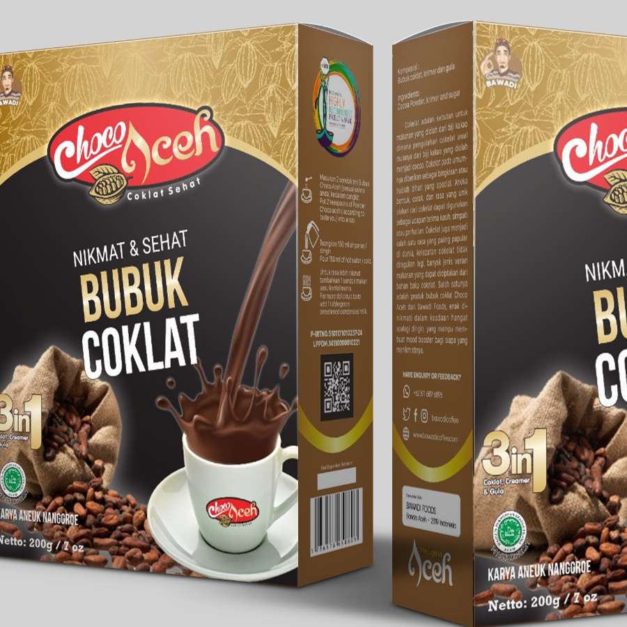 Bawadi Bubuk Coklat Aceh 200g - Cocoa Powder Aceh