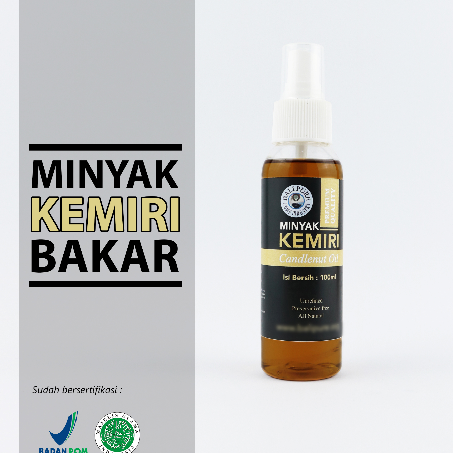 Bali Pure Home Industry Minyak Kemiri Bakar 100ml BPOM