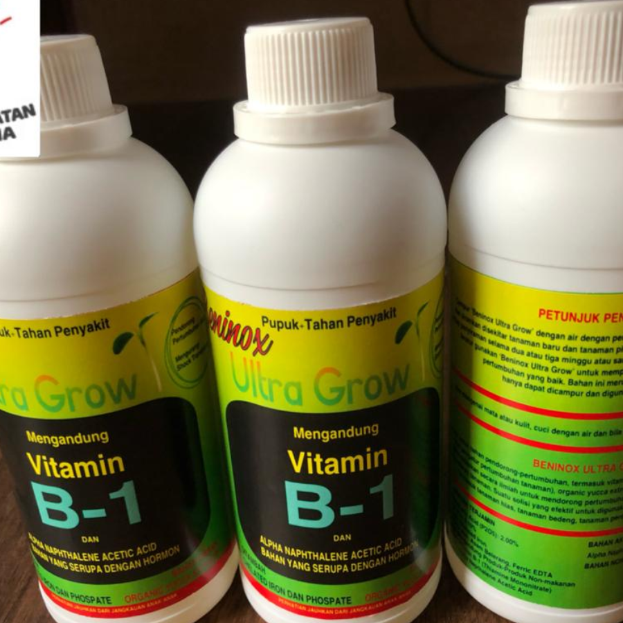 PUPUK VIT B1 VITAMIN - Vitamin B1 Tanaman Beninox Ultra Grow 500ml