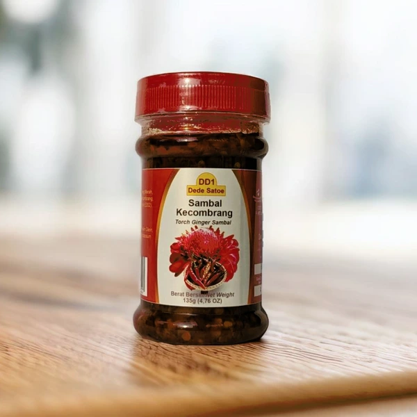 Dede Satoe Sambal Kecombrang - Sambal Bunga Kecombrang Botol PET 135gr