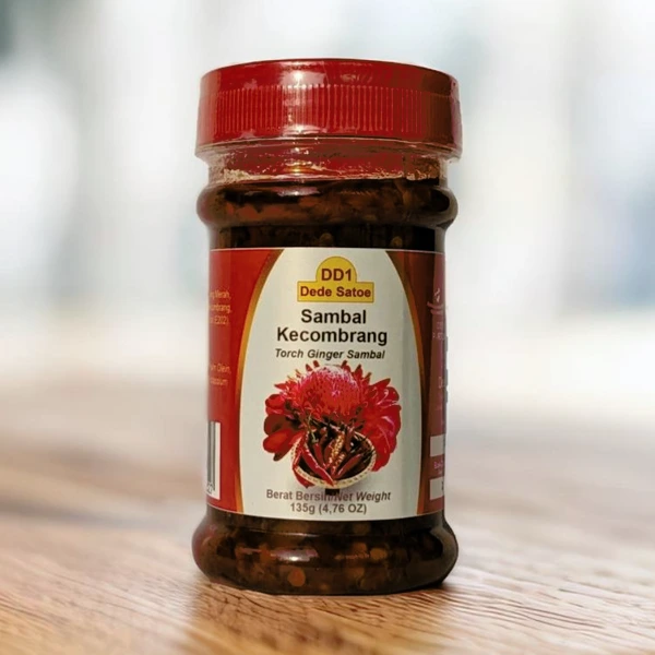 Dede Satoe Sambal Kecombrang - Sambal Bunga Kecombrang Botol PET 135gr