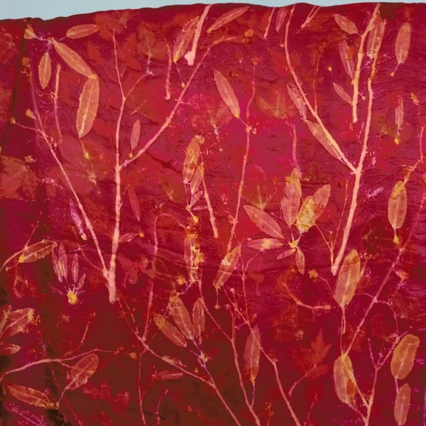 Kain Ecoprint Sutra Murni