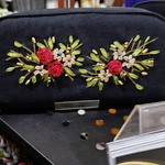 Dompet kipas sulam pita