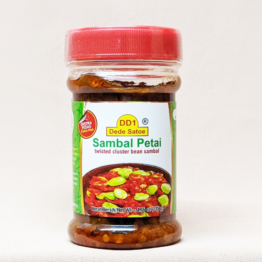 Dede Satoe Sambal Petai - Sambal Petai Botol PET 135gr