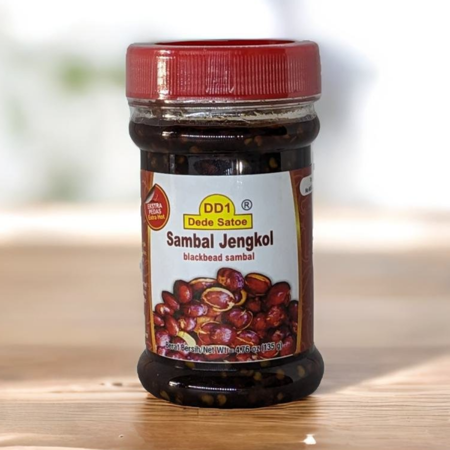 Dede Satoe Sambal Jengkol - Sambal Jengkol Botol Pet 135gr