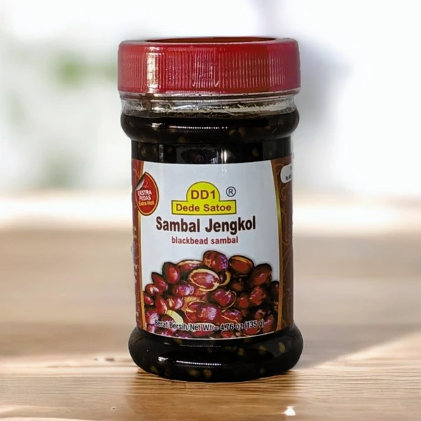 Dede Satoe Sambal Jengkol - Sambal Jengkol Botol Pet 135gr
