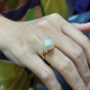 Cincin Rhodium Mutiara Laut