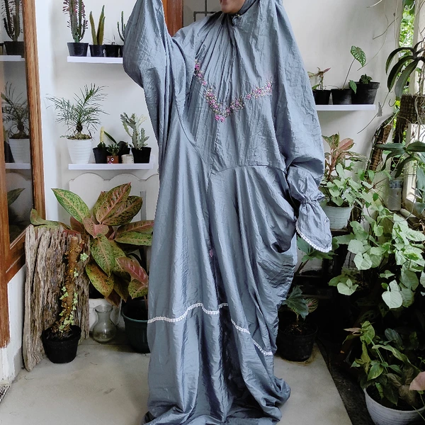 Mukenah Traveling Parasit Sulam Terusan
