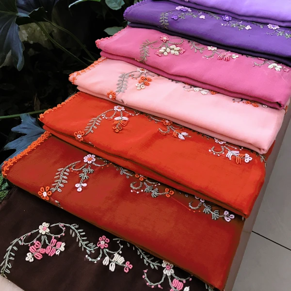 Jilbab Sulam Keliling Motif 1