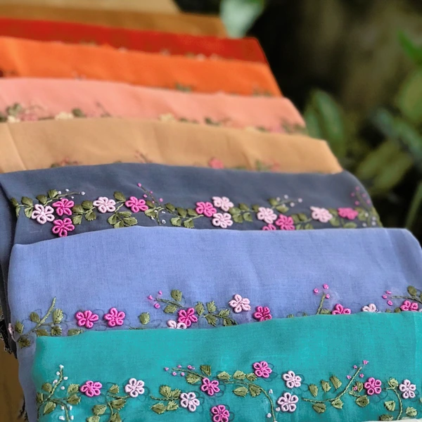 Jilbab Sulam Keliling Motif 2
