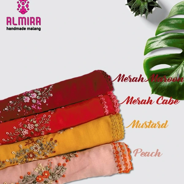 Jilbab Sulam Keliling Motif 5