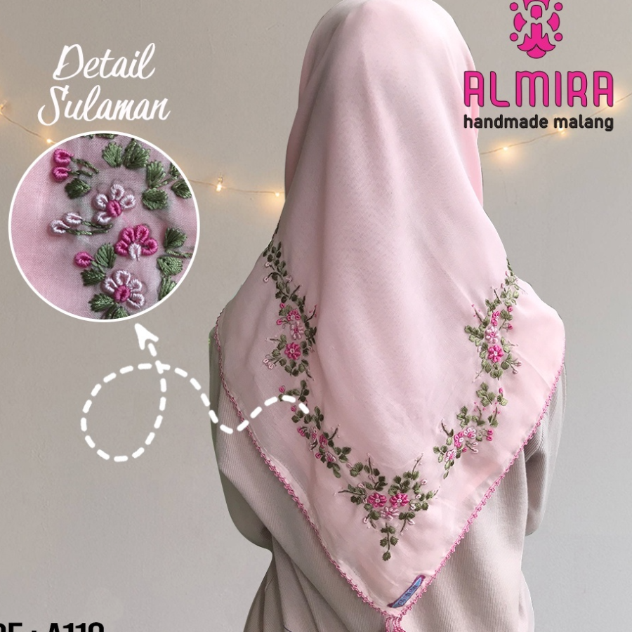 Jilbab Sulam Keliling Motif 7