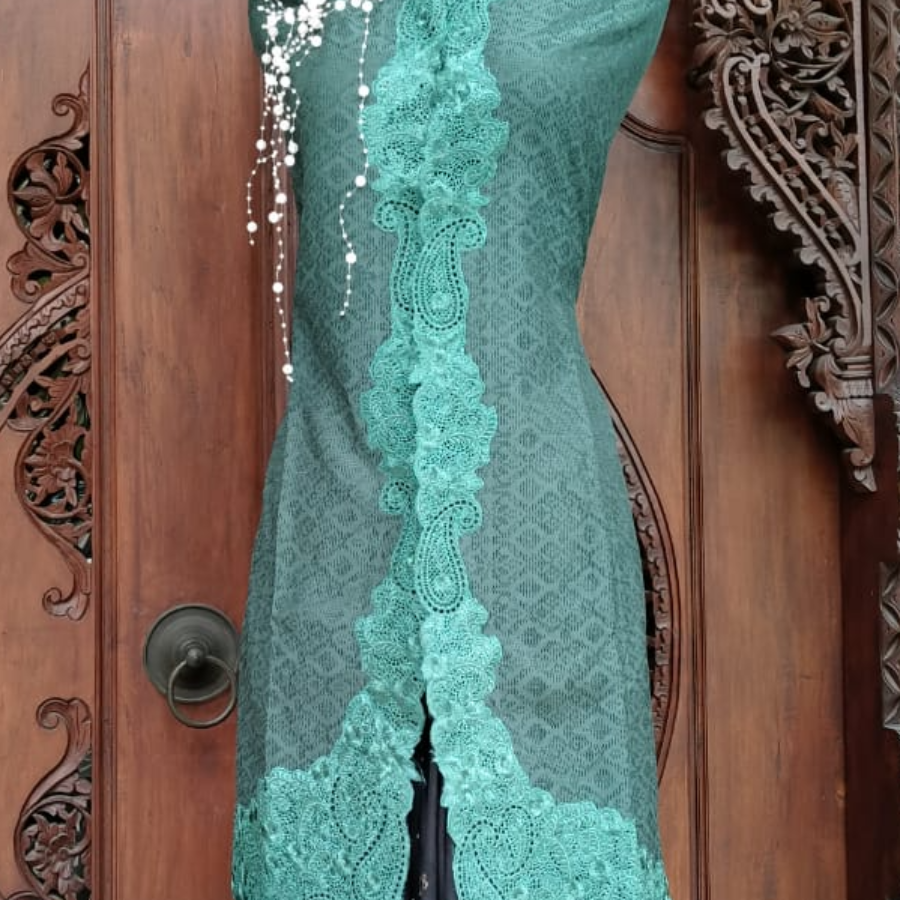 Kain Kebaya Bordir Mesin