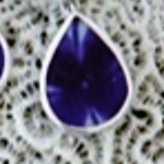Anting Biru Silver