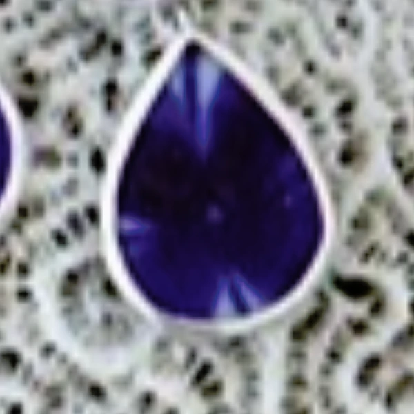 Anting Biru Silver