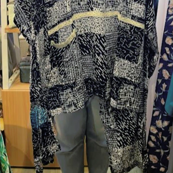 Piyama lengan panjang motif rayon