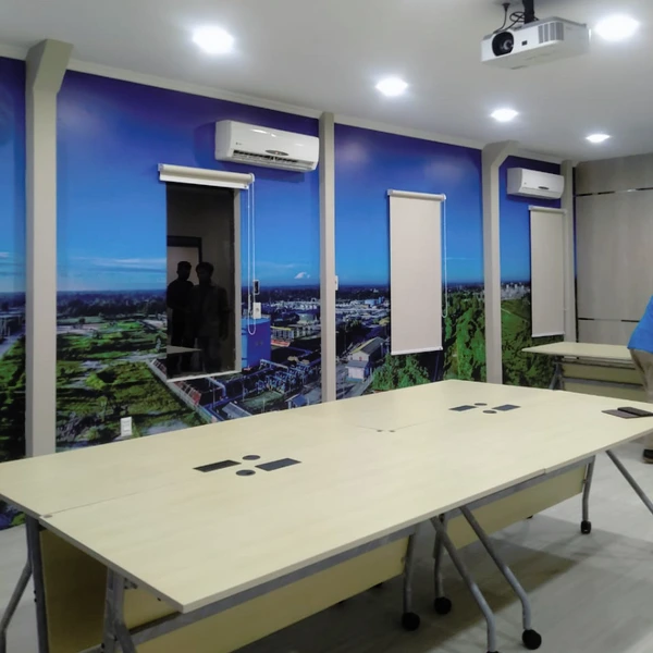 MEJA LIPAT KANTOR KAKI RODA INCLUDE INTALASI